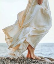 Chloe Boho Wedding Dress – Ruffled Scoop Neck Cotton Maxi Gown | ZinniaPearl - Image 8