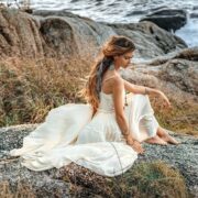 Chloe Boho Wedding Dress – Ruffled Scoop Neck Cotton Maxi Gown | ZinniaPearl - Image 5