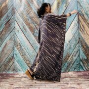 Grace Handcrafted Tie-Dye Kaftan – Plus Size Boho Rayon Dress | ZinniaPearl - Image 4