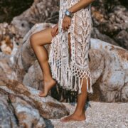 Myko Cotton Hand Crochet Kaftan Tunic Dress Pullover Beach Coverup Festival Summer Dress Handmade - Image 5