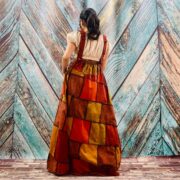 Handmade Cotton Patchwork Pinafore Dress | Boho Hippie Festival Maxi – Binsa by ZinniaPearl - Image 3