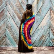 Dream Hand-Dyed Jersey Cotton Hoodie Duster – Boho Festival Cardigan | ZinniaPearl - Image 4