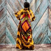 Dream Hand-Dyed Jersey Cotton Hoodie Duster – Boho Festival Cardigan | ZinniaPearl - Image 2