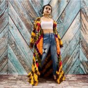 Dream Hand-Dyed Jersey Cotton Hoodie Duster – Boho Festival Cardigan | ZinniaPearl - Image 3