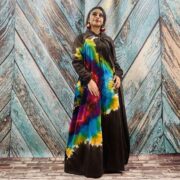 Dream Hand-Dyed Jersey Cotton Hoodie Duster – Boho Festival Cardigan | ZinniaPearl