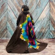 Dream Hand-Dyed Jersey Cotton Hoodie Duster – Boho Festival Cardigan | ZinniaPearl - Image 9