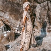 Myko Cotton Hand Crochet Kaftan Tunic Dress Pullover Beach Coverup Festival Summer Dress Handmade - Image 2