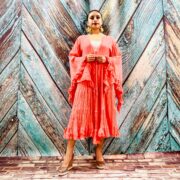 Boho Tie-Dye Maxi Duster – Kara Ruffled Festival Kimono Cover-UpUp - Image 2