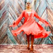 Boho Tie-Dye Maxi Duster – Kara Ruffled Festival Kimono Cover-UpUp - Image 8