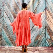 Boho Tie-Dye Maxi Duster – Kara Ruffled Festival Kimono Cover-UpUp - Image 7