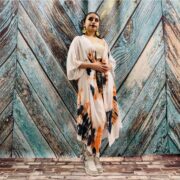 Hand Tiedye Rayon Kimono Duster: Boho Festival Beach Coverup - Image 10