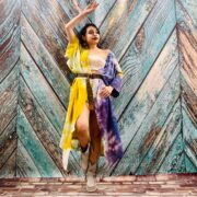 Hand Tiedye Rayon Kimono Duster: Boho Festival Beach Coverup - Image 10