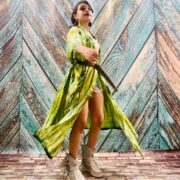 Hand-Dyed Rayon Kimono Duster: Boho Festival Maxi Coverup - Image 3