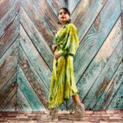 Hand-Dyed Rayon Kimono Duster: Boho Festival Maxi Coverup - Image 5