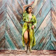 Hand-Dyed Rayon Kimono Duster: Boho Festival Maxi Coverup - Image 6