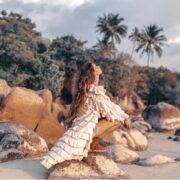 Boho Ruffled Cotton Duster Kimono – Charm Beach & Resort Wear - Image 6