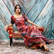 Celeste Hand-Dyed Cotton Maxi Dress – Boho Festival Off-Shoulder Tie-Dye | ZinniaPearl - Image 8
