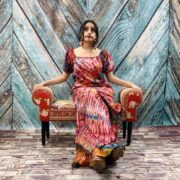 Celeste Hand-Dyed Cotton Maxi Dress – Boho Festival Off-Shoulder Tie-Dye | ZinniaPearl - Image 10