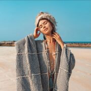 Handmade Crochet Duster | Platinum Cotton Resort Wear – Isa Kimono by ZinniaPearl - Image 5
