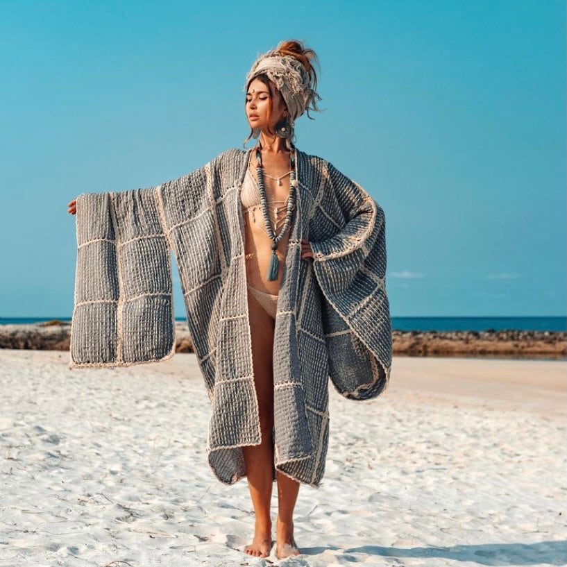 il_fullxfull.3132801933_j2ba.jpg Handmade Crochet Duster | Platinum Cotton Resort Wear – Isa Kimono by ZinniaPearl - Image 1