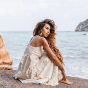 Boho Wedding Dress | Raw Cotton Beach Bridal Gown, Plus Size – Kyra by ZinniaPearl - Image 7