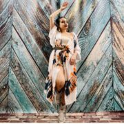 Hand Tiedye Rayon Kimono Duster: Boho Festival Beach Coverup