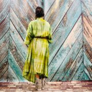 Hand-Dyed Rayon Kimono Duster: Boho Festival Maxi Coverup - Image 4