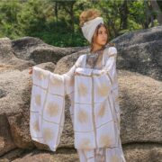 Handmade Crochet Cotton Kimono Duster | Festival Cover-Up – Flora by ZinniaPearl - Image 4