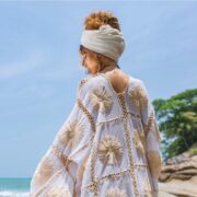 Handmade Crochet Cotton Kimono Duster | Festival Cover-Up – Flora by ZinniaPearl - Image 6