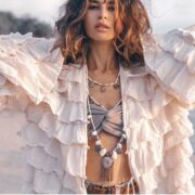 Boho Ruffled Cotton Duster Kimono – Charm Beach & Resort Wear - Image 8