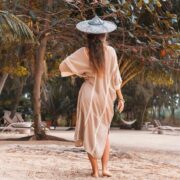 Handmade Crochet Embroidered Maxi Kaftan | Cotton Beach Gown – Romantic by ZinniaPearl - Image 4