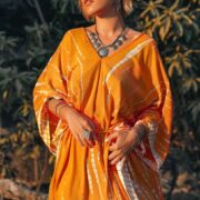 Grace Handcrafted Tie-Dye Kaftan – Plus Size Boho Rayon Dress | ZinniaPearl - Image 4