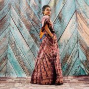 Celeste Hand-Dyed Cotton Maxi Dress – Boho Festival Off-Shoulder Tie-Dye | ZinniaPearl - Image 4