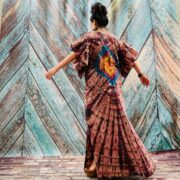 Celeste Hand-Dyed Cotton Maxi Dress – Boho Festival Off-Shoulder Tie-Dye | ZinniaPearl - Image 5