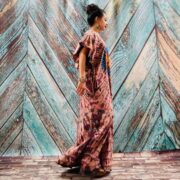 Celeste Hand-Dyed Cotton Maxi Dress – Boho Festival Off-Shoulder Tie-Dye | ZinniaPearl - Image 7