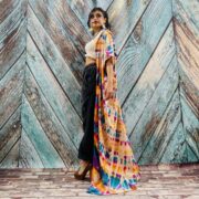 Kayla Hand Tie-Dye Cotton Maxi Hoodie Duster – Festival Beach Kimono | ZinniaPearl - Image 2