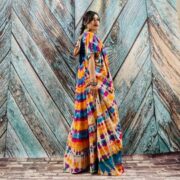 Kayla Hand Tie-Dye Cotton Maxi Hoodie Duster – Festival Beach Kimono | ZinniaPearl - Image 6