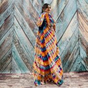 Kayla Hand Tie-Dye Cotton Maxi Hoodie Duster – Festival Beach Kimono | ZinniaPearl - Image 10