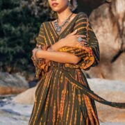 Grace Handcrafted Tie-Dye Kaftan – Plus Size Boho Rayon Dress | ZinniaPearl - Image 4