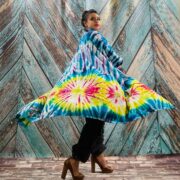 Cypress Hand Tie-Dye Cotton Maxi Kimono Duster – Boho Festival Cardigan | ZinniaPearl - Image 9