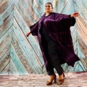 Handmade Tie-Dye Cotton Hoodie Kimono – Willow Plus Size Boho Festival Duster - Image 9