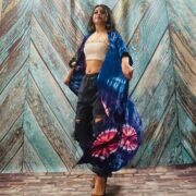 Cypress Hand Tie-Dye Cotton Maxi Kimono Duster – Boho Festival Cardigan | ZinniaPearl - Image 7