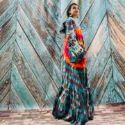 Handmade Tie-Dye Cotton Kimono – Nisha Boho Festival Hoodie Duster - Image 2