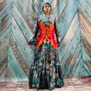 Handmade Tie-Dye Cotton Kimono – Nisha Boho Festival Hoodie Duster - Image 4