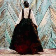 Handmade Tie-Dye Cotton Maxi Overalls – Binsa Boho Pinafore Dress - Image 3