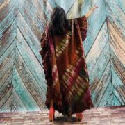 Handmade Tie Dye Kaftan: Boho Beach Festival Maxi Dress - Emma - Image 3