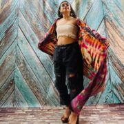 Dream Hand-Dyed Jersey Cotton Hoodie Duster – Boho Festival Cardigan | ZinniaPearl - Image 8