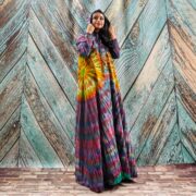 Dream Hand-Dyed Jersey Cotton Hoodie Duster – Boho Festival Cardigan | ZinniaPearl - Image 4