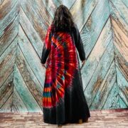 Dream Hand-Dyed Jersey Cotton Hoodie Duster – Boho Festival Cardigan | ZinniaPearl - Image 3