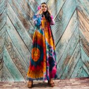 Dream Hand-Dyed Jersey Cotton Hoodie Duster – Boho Festival Cardigan | ZinniaPearl - Image 4